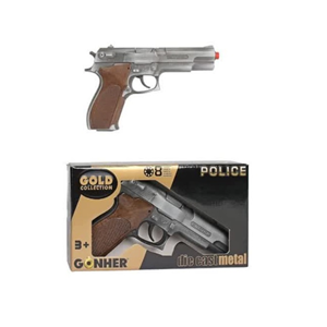 تفنگ اسباب بازی فلزی پلیس گانهر Gonher مدل 45.1_اسباب بازی